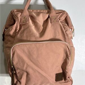 Veegul Wide Open Multipurpose Travel Backpack Lightweight Daypack 18L Light Pink